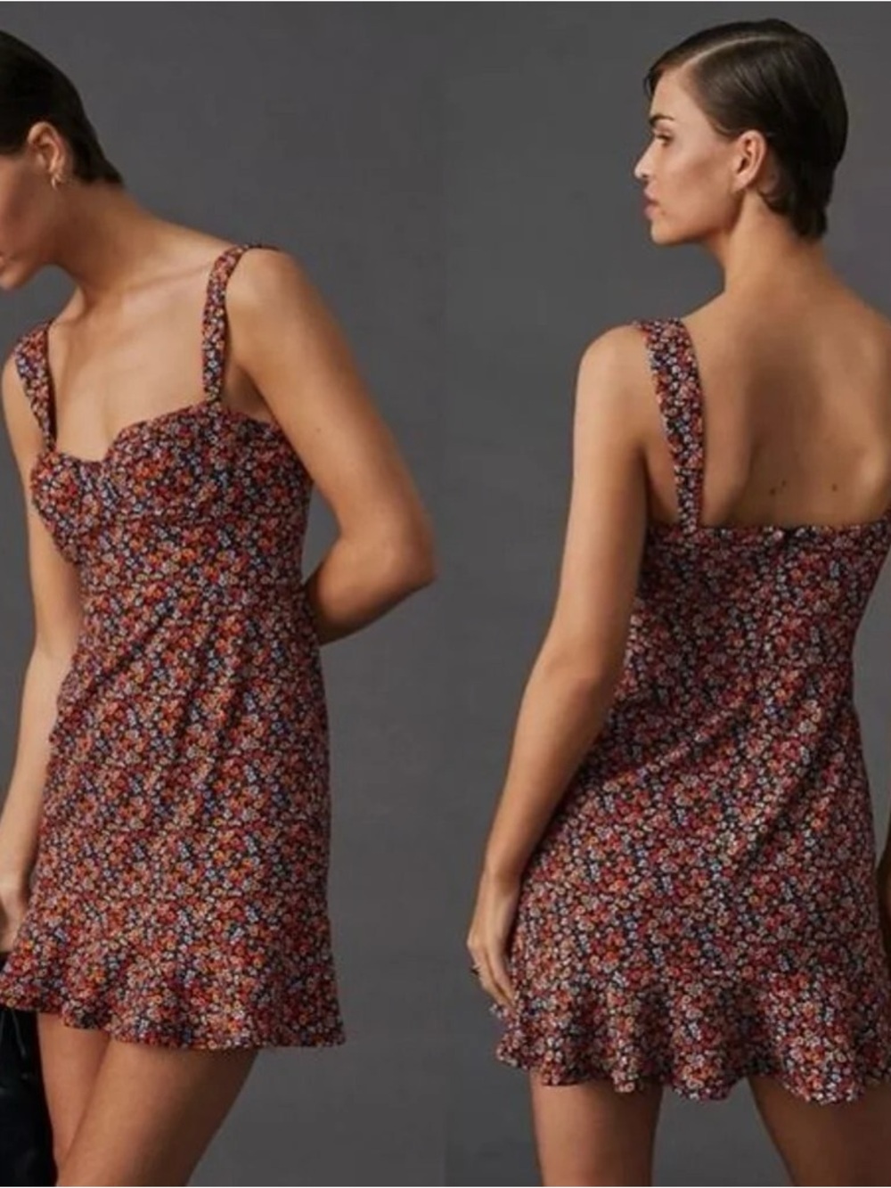Hutch Ditsy Floral Corset Mini Dress (exclusively for Anthropologie)